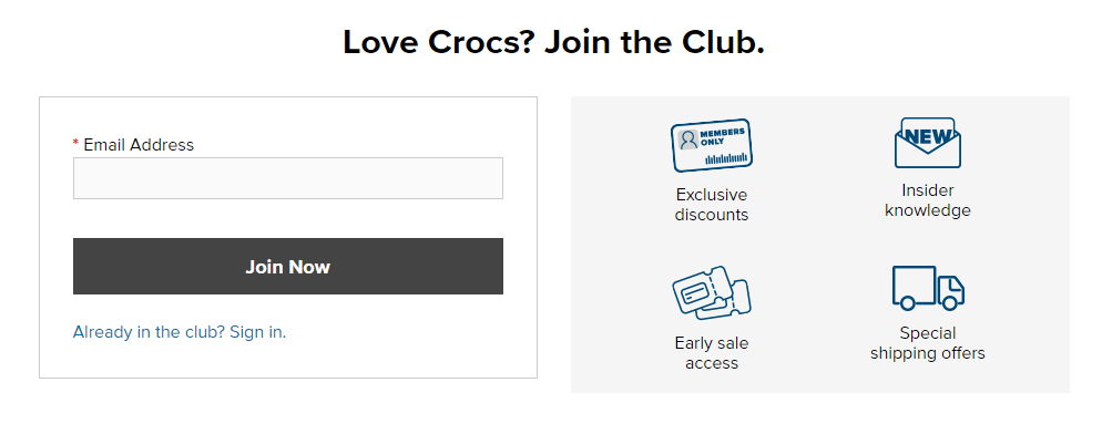 crocs club coupon