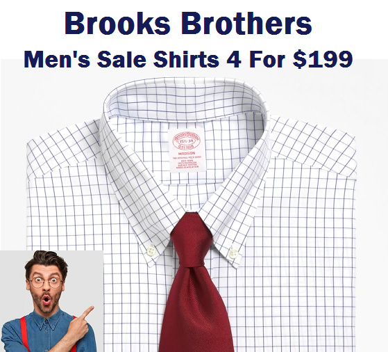 brooks brothers 4 shirts 199